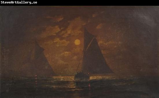 Charles S. Dorion moonlit seascape